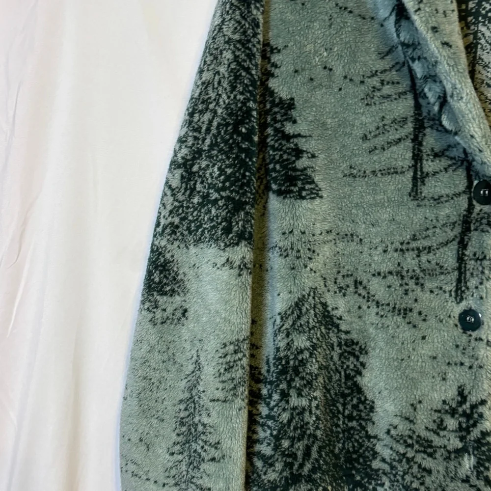 Artisan Sunchein Forest Print Fleece Lodgecore Jacket Made in USA Size Large - Picture 5 of 10